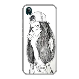 Чохол з друком для ViVO Y1s - (Мода) (AlphaPrint) (Фото дівчини)