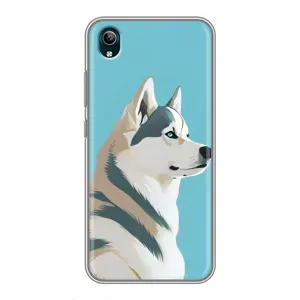 Чохол з Хаскі ViVO Y1s - (AlphaPrint) (Хаскі арт)