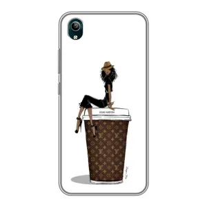 Чохли Луі Вітон для ViVO Y1s (AlphaPrint - LOUIS VUITTON) (кава LOUIS VUITTON)