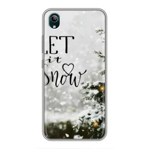 Новорічні, Святкові Чохли для ViVO Y1s - 2024 год (Let it snow)