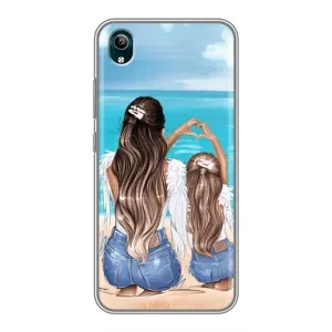 Чохол з друком для ViVO Y1s - (Мама з дитинкою) (AlphaPrint) (Мама з донькою)