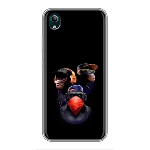 Чохол з Мавпами ViVO Y1s - (AlphaPrint) (Три мавпи)