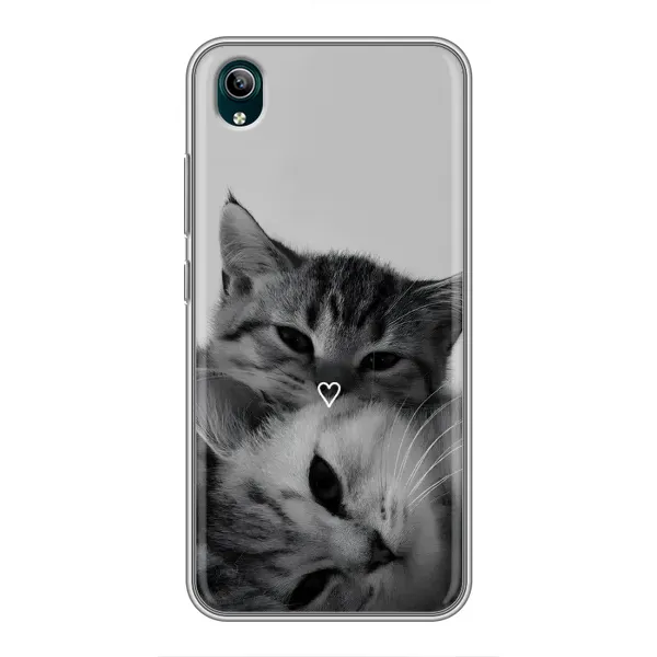 Чехол с принтом «Пара котов» для Vivo Y1s