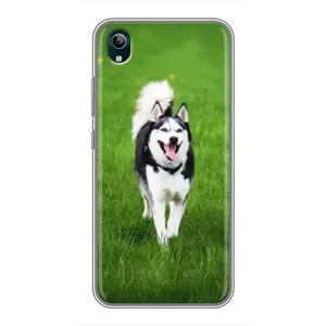 Чохол з Хаскі ViVO Y1s - (AlphaPrint) (Радісний Хаскі)
