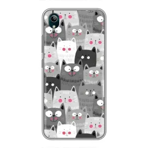 Чохли з Котиками для ViVO Y1s (VPrint) (Мальовані котики)