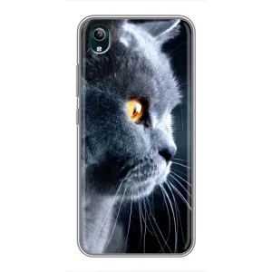 Чохли з Котиками для ViVO Y1s (VPrint) (Сірий Кіт)