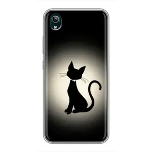 Чохол з принтом для ViVO Y1s (AlphaPrint) Модні коти (Силует котика)