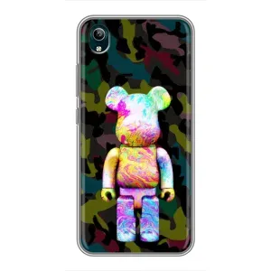 Чохли для ViVO Y1s - Bearbrick Louis Vuitton (PREMIUMPrint) (Яскравий Bearbrick)