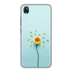 Чохли з квітами для ViVO Y1s (VPrint) (Жовта квітка)