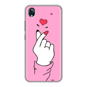 Чохол з принтом для ViVO Y1s (AlphaPrint - Знак сердечка)