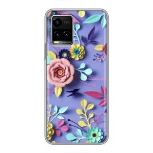 Чохли з квітами для Vivo Y33s (VPrint) (Дизайн квітів)