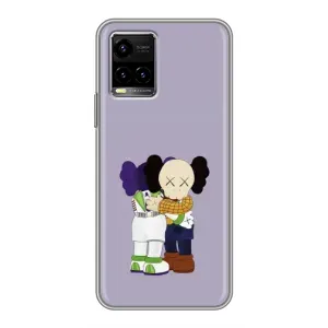 Чохли для Vivo Y33s - Bearbrick Louis Vuitton (PREMIUMPrint) (Дружба Беарбрік)