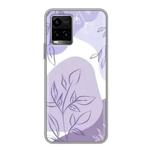 Чехол с принтом «Фиолетовые листья абстракция» для Vivo Y33s