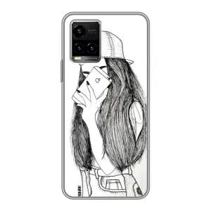 Чохол з друком для Vivo Y33s - (Мода) (AlphaPrint) (Фото дівчини)