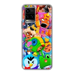 Чехол для Vivo Y33s Бравл Старс (VPrint) (Герої Бравл Старс)