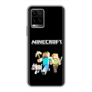 Чохол Майнкрафт на Vivo Y33s (AlphaPrint) Minecraft (герої Minecraft)