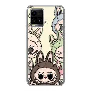 Чехол с Лабубу на Vivo Y33s (Золотая обезьяна Bored Ape)