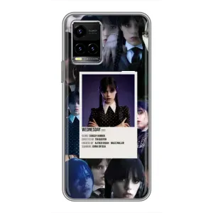Чехлы Венсдей на Vivo Y33s Уэнсдей (AlphaPrint) (коллаж Уэнздей)