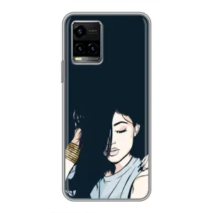Чохол з друком для Vivo Y33s - (Мода) (AlphaPrint) (Гарна дівчина)
