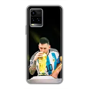 Чехлы для Vivo Y33s (Leo чемпион) (AlphaPrint) (Кубок Месси)