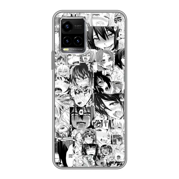 Чехол с принтом «Ahegao manga» для Vivo Y33s Чехол с принтом «Ahegao manga» для Vivo Y33s