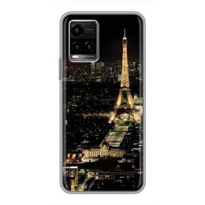 Чохол Ейфелева Вежа Vivo Y33s - (AlphaPrint) (Нічний Париж)