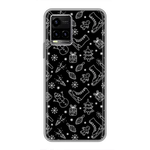 Новорічні, Святкові Чохли для Vivo Y33s - 2024 год (Новорічний фон)