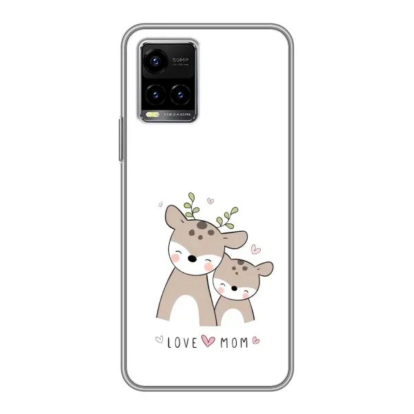 Чехол с принтом «Оленята мама и малыш» для Vivo Y33s Чехол с принтом «Оленята мама и малыш» для Vivo Y33s