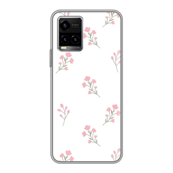 Чехол с принтом «Розовые цветы» для Vivo Y33s Чехол с принтом «Розовые цветы» для Vivo Y33s
