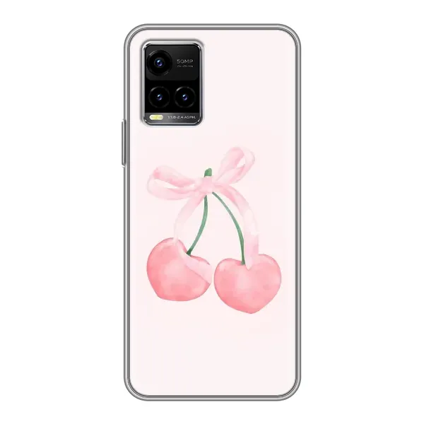 Чехол с принтом «Розовые вишни» для Vivo Y33s Чехол с принтом «Розовые вишни» для Vivo Y33s