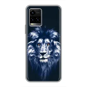 Чохол з картинкою ЛЕВ для Vivo Y33s (VPrint) (Синій Лев)