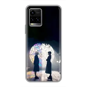 Чехлы Венсдей на Vivo Y33s Уэнсдей (AlphaPrint) (Уэнздей и Инид)