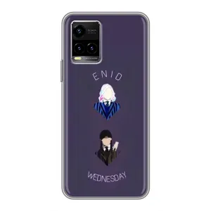 Чехлы Венсдей на Vivo Y33s Уэнсдей (AlphaPrint) (Уэнздей и подруга)