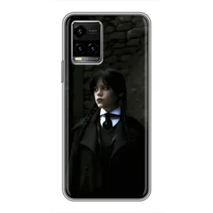 Чехол с дизайном Венздей 2 на Vivo Y33s (Темный стиль Уэнздей)