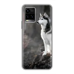 Чохол з Хаскі Vivo Y33s - (AlphaPrint) (Вірний собака)