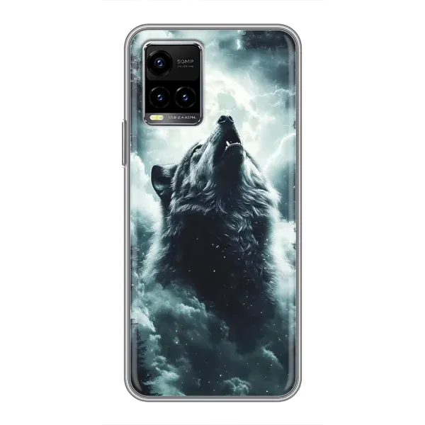 Чохол з принтом «Вовк у хмарах» для Vivo Y33s Чохол з принтом «Вовк у хмарах» для Vivo Y33s