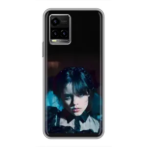 Чехлы Венсдей на Vivo Y33s Уэнсдей (AlphaPrint) (взгляд Уэнздей)