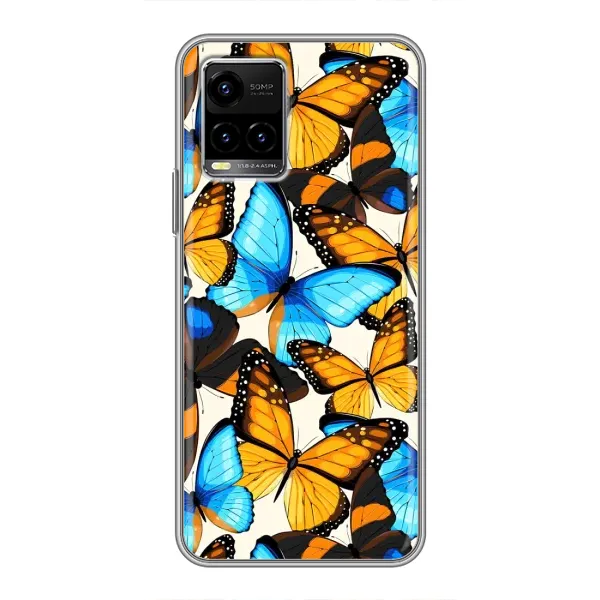 Чехол с принтом «Яркие бабочки» для Vivo Y33s Чехол с принтом «Яркие бабочки» для Vivo Y33s