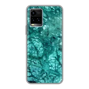Мраморний чехол на Vivo Y33s (VPrint) (Зелений мрамор)