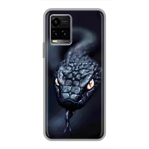 Чохол з картинкою 'Хижаки' для Vivo Y33s (Чорна змія)