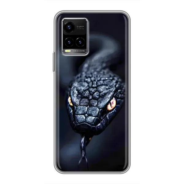 Чохол з принтом «Чорна змія» для Vivo Y33s Чохол з принтом «Чорна змія» для Vivo Y33s