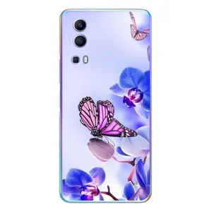 Чохли з квітами для Vivo Y72 (VPrint) (Метелик на квітах)
