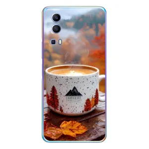 Чохол з принтом «Кава на природі» для Vivo Y72