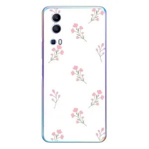 Чохол з розовим принтом для Vivo Y72 (Рожеві квіти)