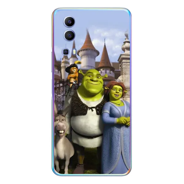 Чехол с принтом «Сказочные герои Шрека» для Vivo Y72 Чехол с принтом «Сказочные герои Шрека» для Vivo Y72