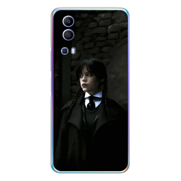 Чехол с принтом «Темный стиль Уэнздей» для Vivo Y72 Чехол с принтом «Темный стиль Уэнздей» для Vivo Y72