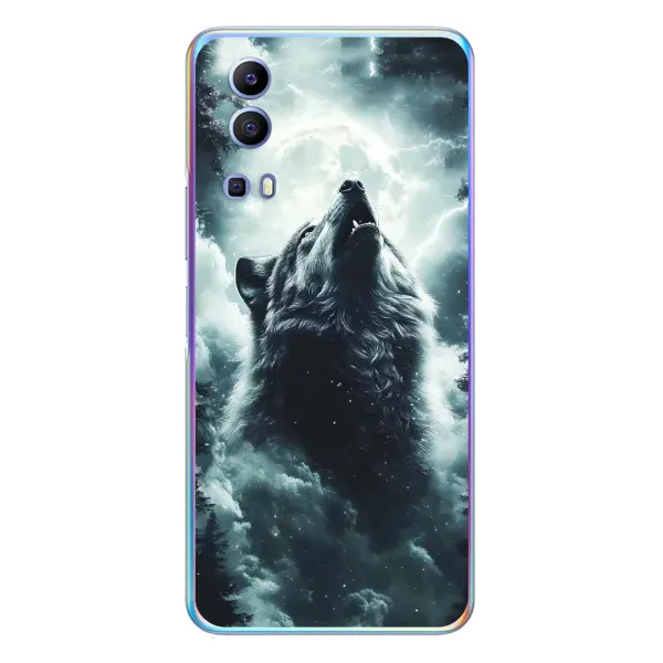 Чехол с принтом «Волк в облаках» для Vivo Y72 Чехол с принтом «Волк в облаках» для Vivo Y72