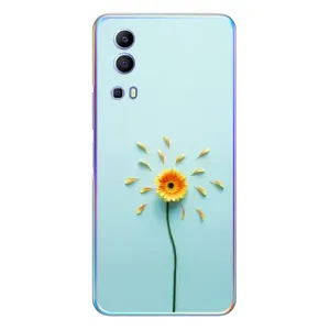Чохли з квітами для Vivo Y72 (VPrint) (Жовта квітка)