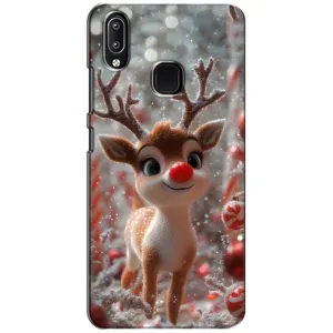 Яркий чехол для ViVO Y93 Lite с Зимними Оленятами