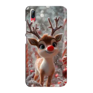 Яркий чехол для Vivo Y93 / Y93S с Зимними Оленятами